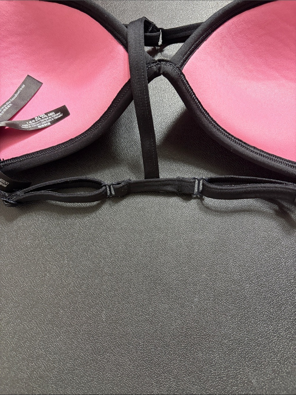 Victoria’s Secret Pink Sport- Women's Black Bathing Suit Top- Ultimate Push Up M - Picture 6 of 6